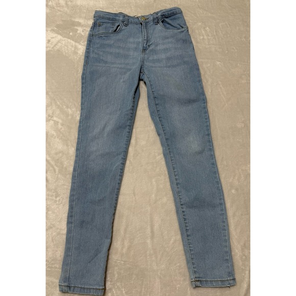 Levis Girls Jeans Size 16 High Rise Super Skinny Denim Blue Casual Pants - Picture 1 of 8